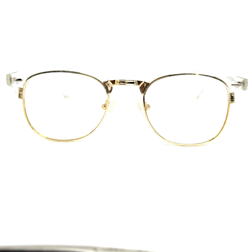 Zenni Eyeglasses‎ Frames Clear Gold Full Rim 195423 H18875